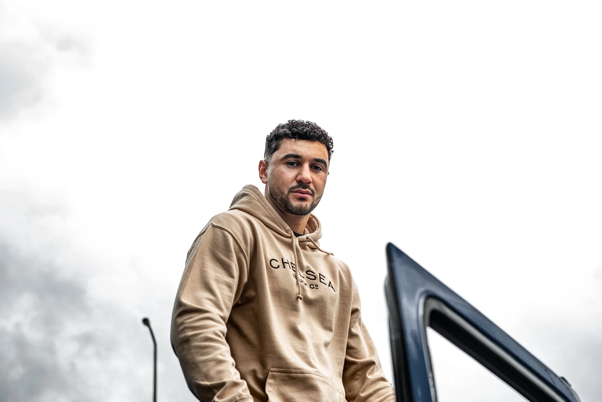 Chelsea Truck Co Desert Sand with Black Embroidery Hoodie - Image 8