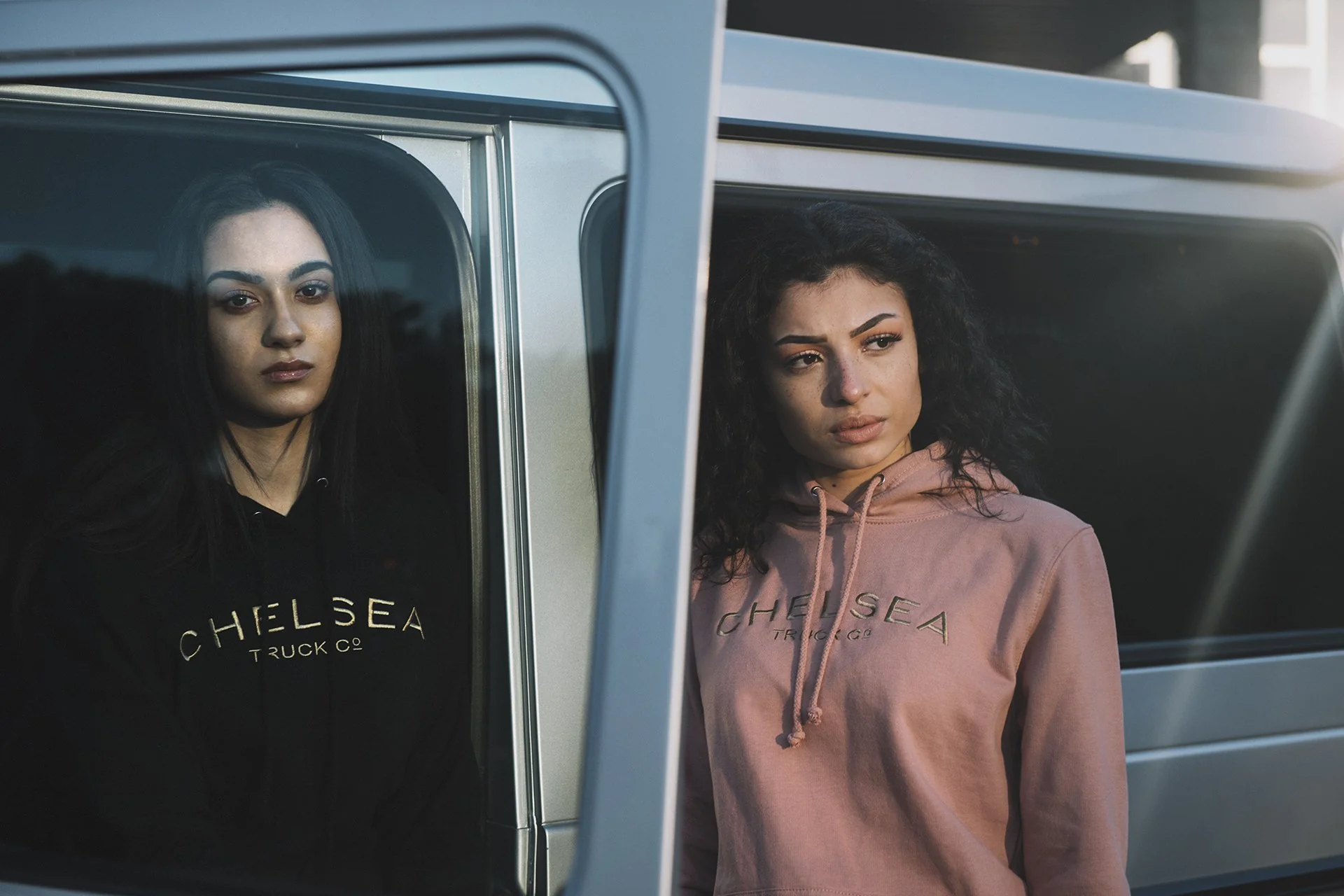 Chelsea Truck Co Hoodie - Dusty Pink with Gold Embroidery - Image 18