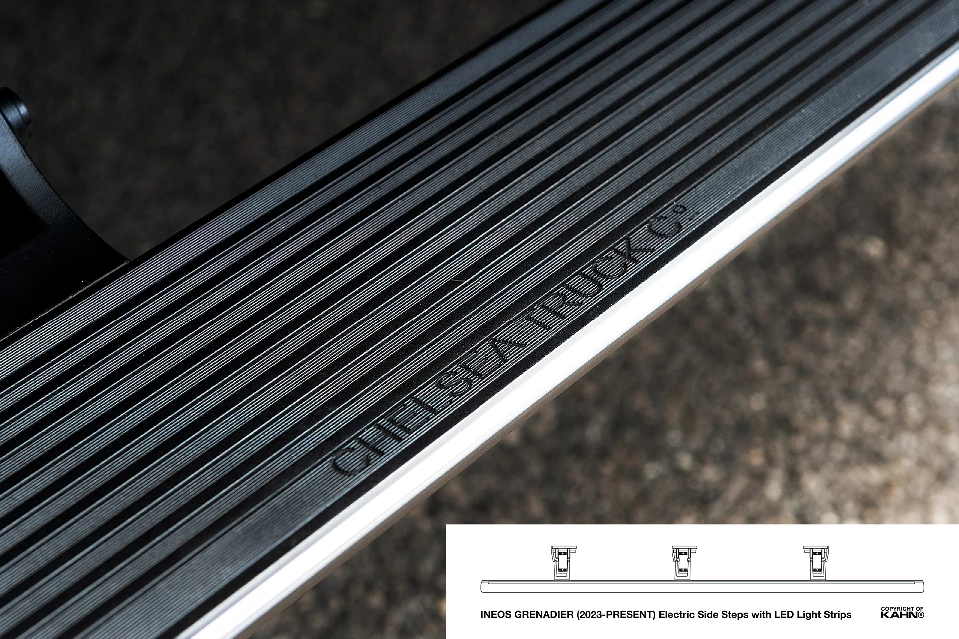 INEOS Grenadier (2023 Onwards) Electric Side Steps with LED Light Strips - Image 3