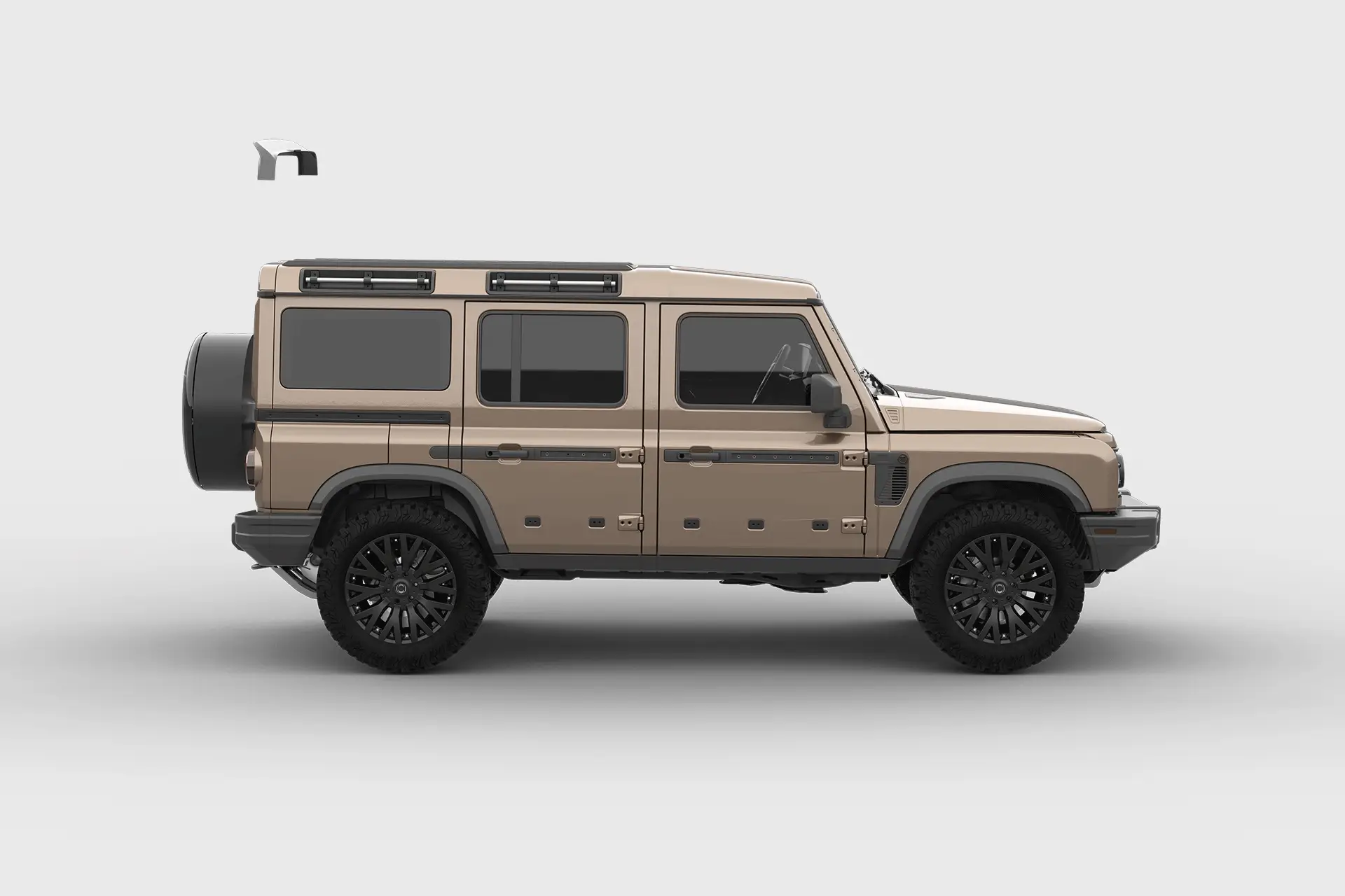 INEOS Grenadier (2023 Onwards) Exposed Matte Carbon Upper Rear Roof Wing - Image 3