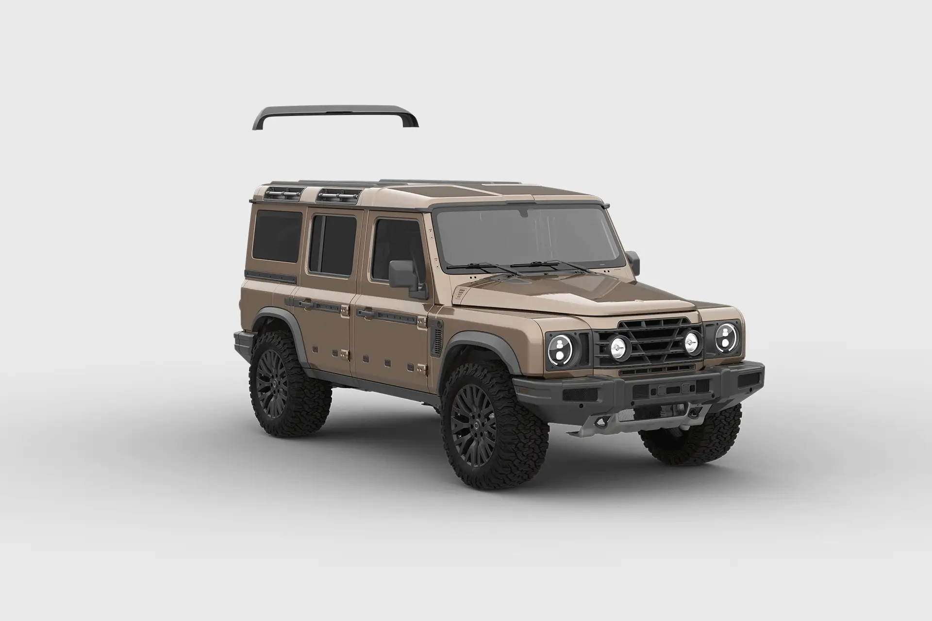 INEOS Grenadier (2023 Onwards) Exposed Matte Carbon Upper Rear Roof Wing - Image 5