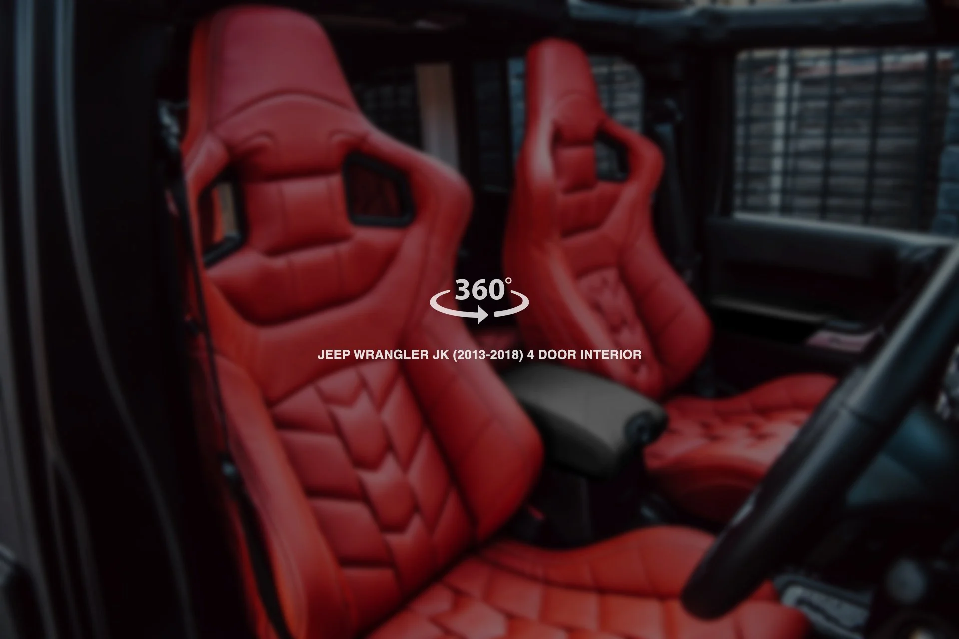 Jeep Wrangler JK 4 Door (2013-2018) Sport Leather Interior 360° Tour