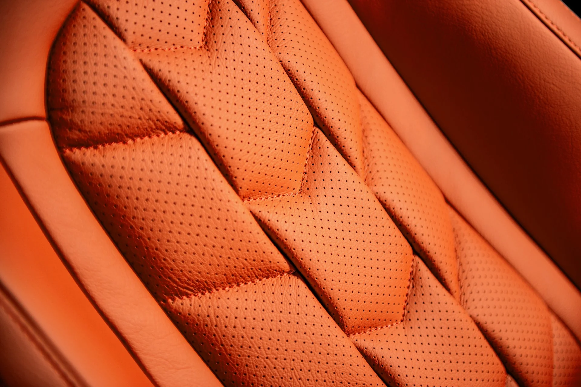 Jeep Wrangler JK (2007-2018) Lightweight Vegan Orange Leather Heritage Sport Seats - Image 7