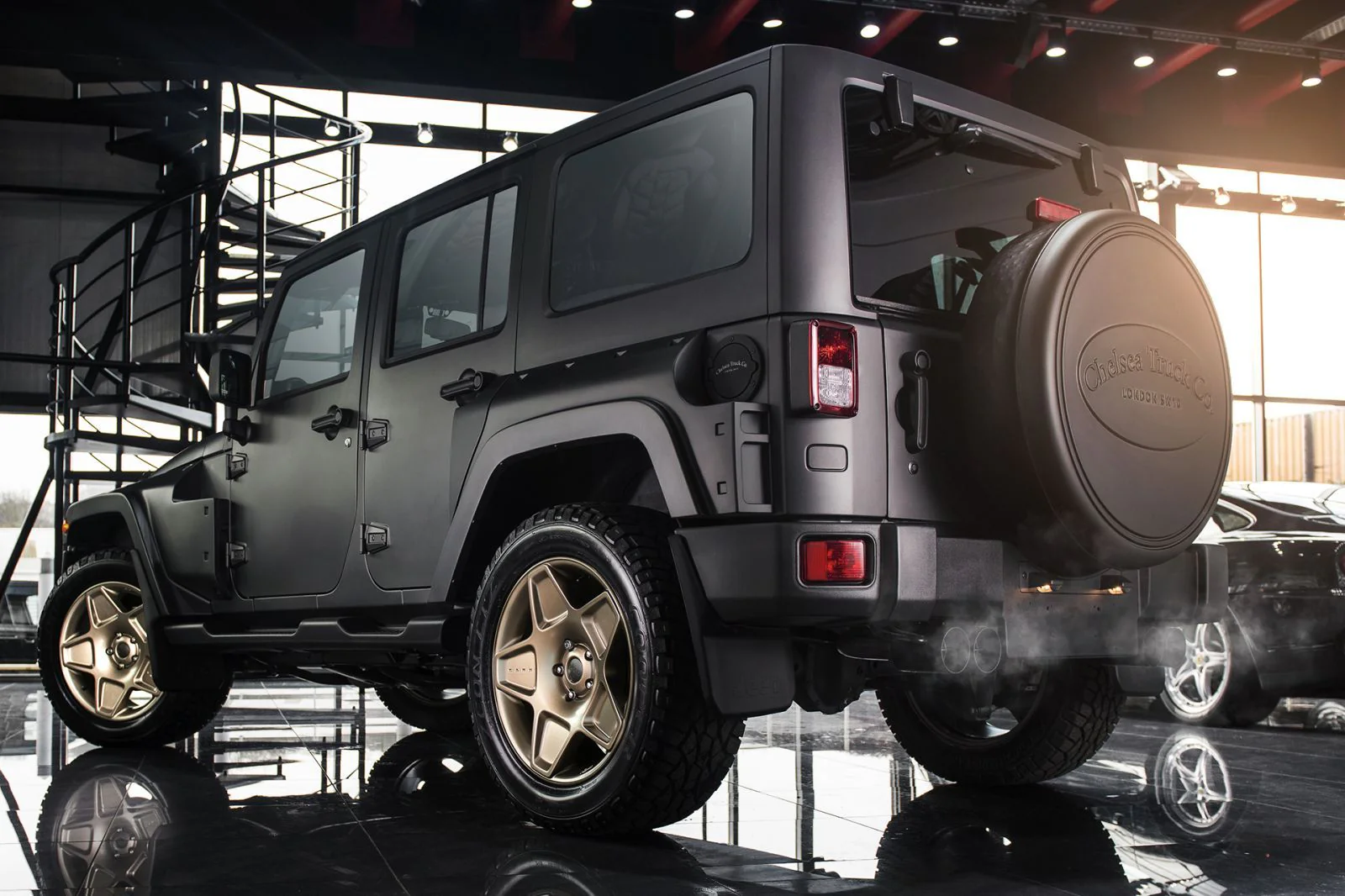 Jeep Wrangler JK Diesel (2007-2018) Quad Crosshair Exhaust System - Image 4