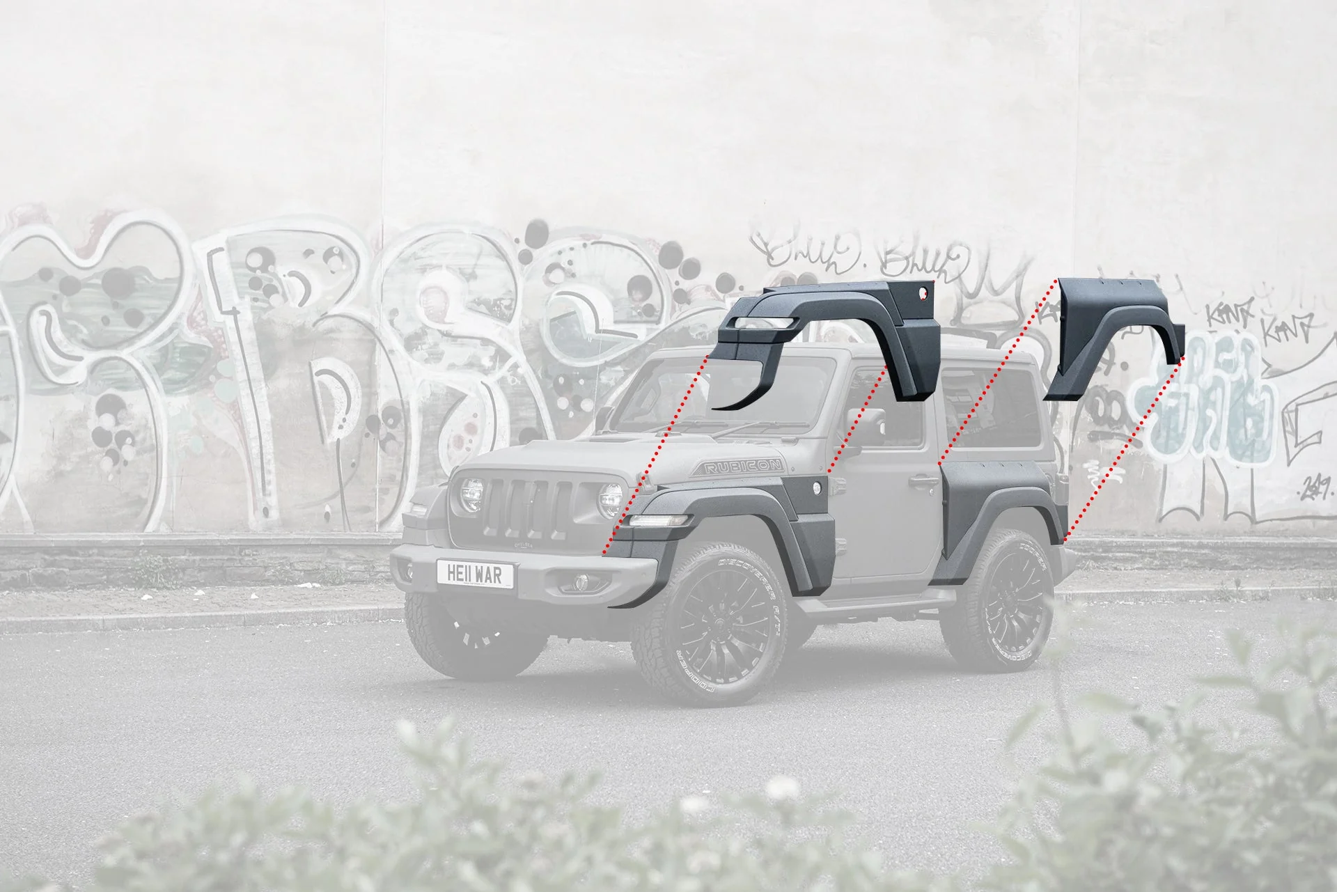 JEEP WRANGLER JL (2018 Onwards) 2 DOOR BLACK HAWK BODYKIT - Image 6