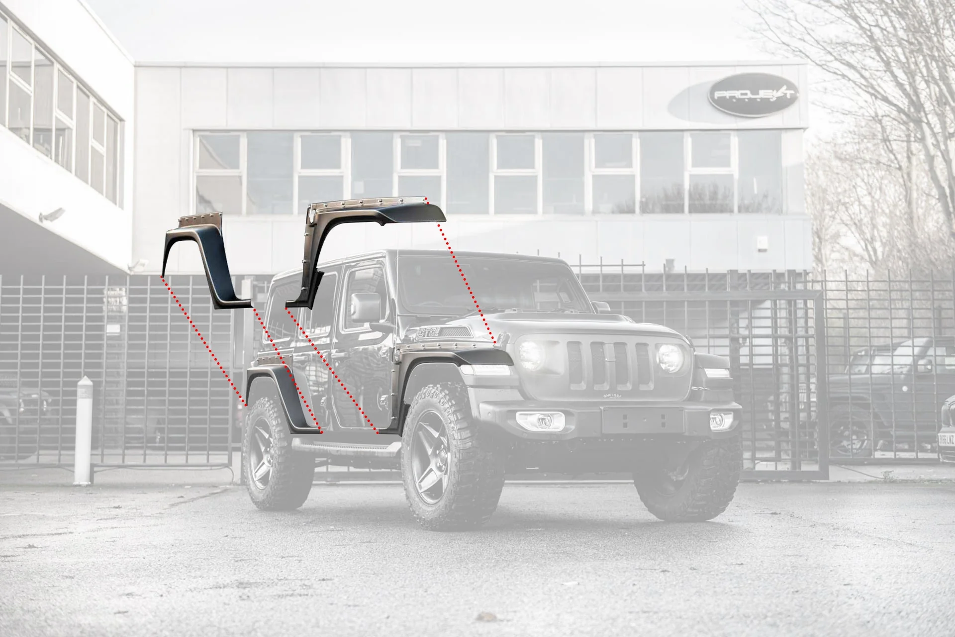 Jeep Wrangler JL (2018 Onwards) 4 Door Bodyguard Body kit - Image 6