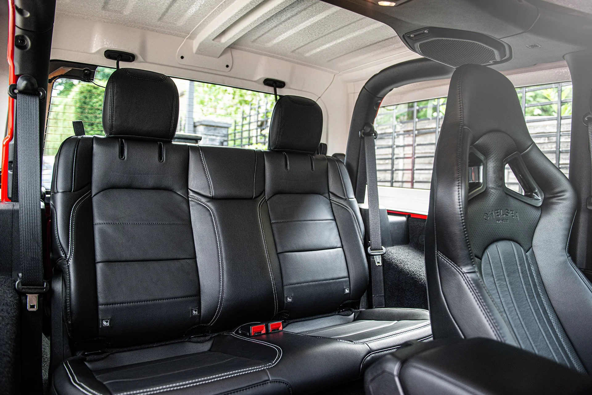Jeep Wrangler JL (2018 Onwards) Lightweight Vegan Leather Heritage Sport Seats - Image 30