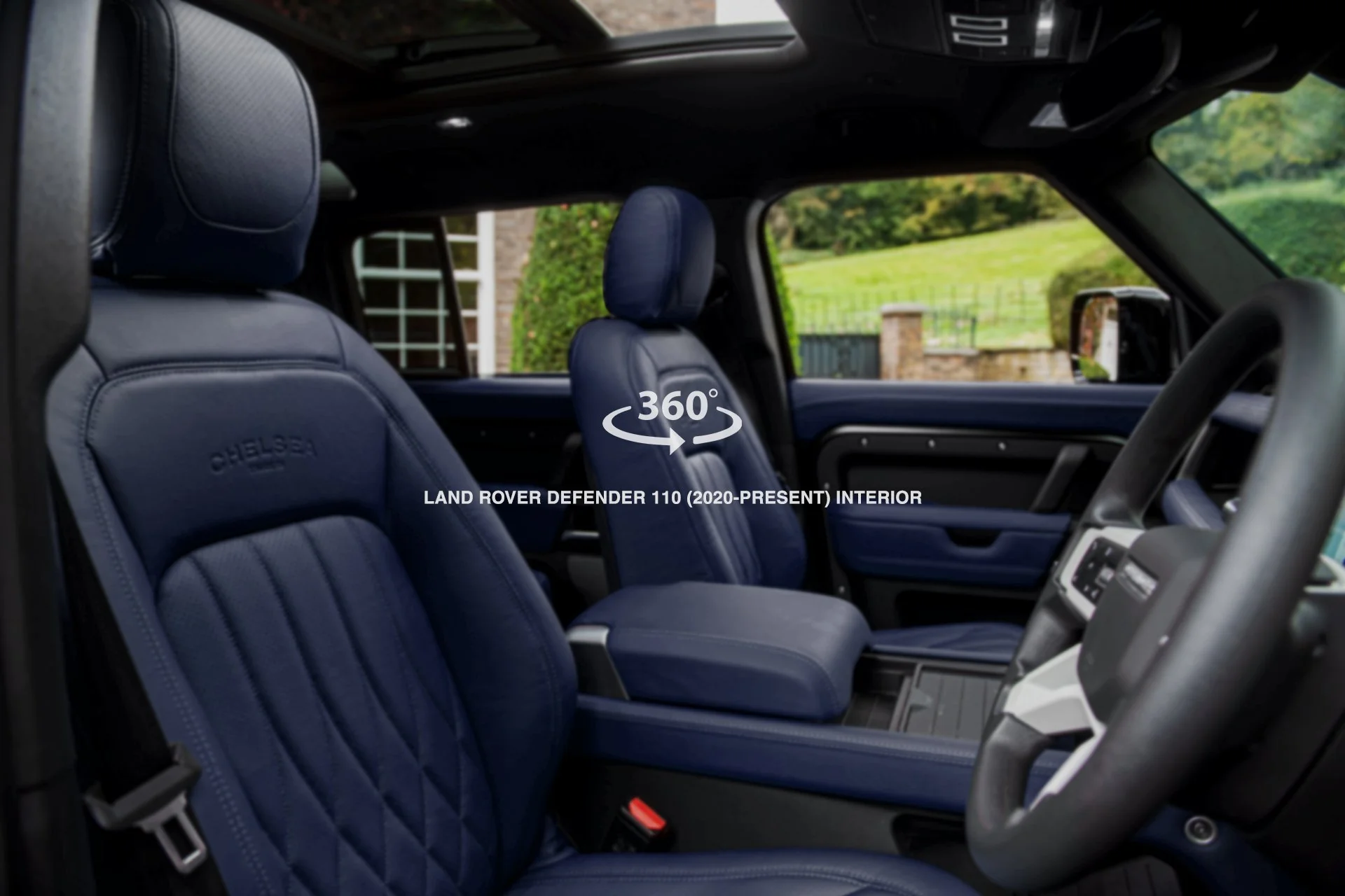 Land Rover Defender 110 (2020 Onwards) 7 Seats Comfort Blue Leather Interior 360° Tour