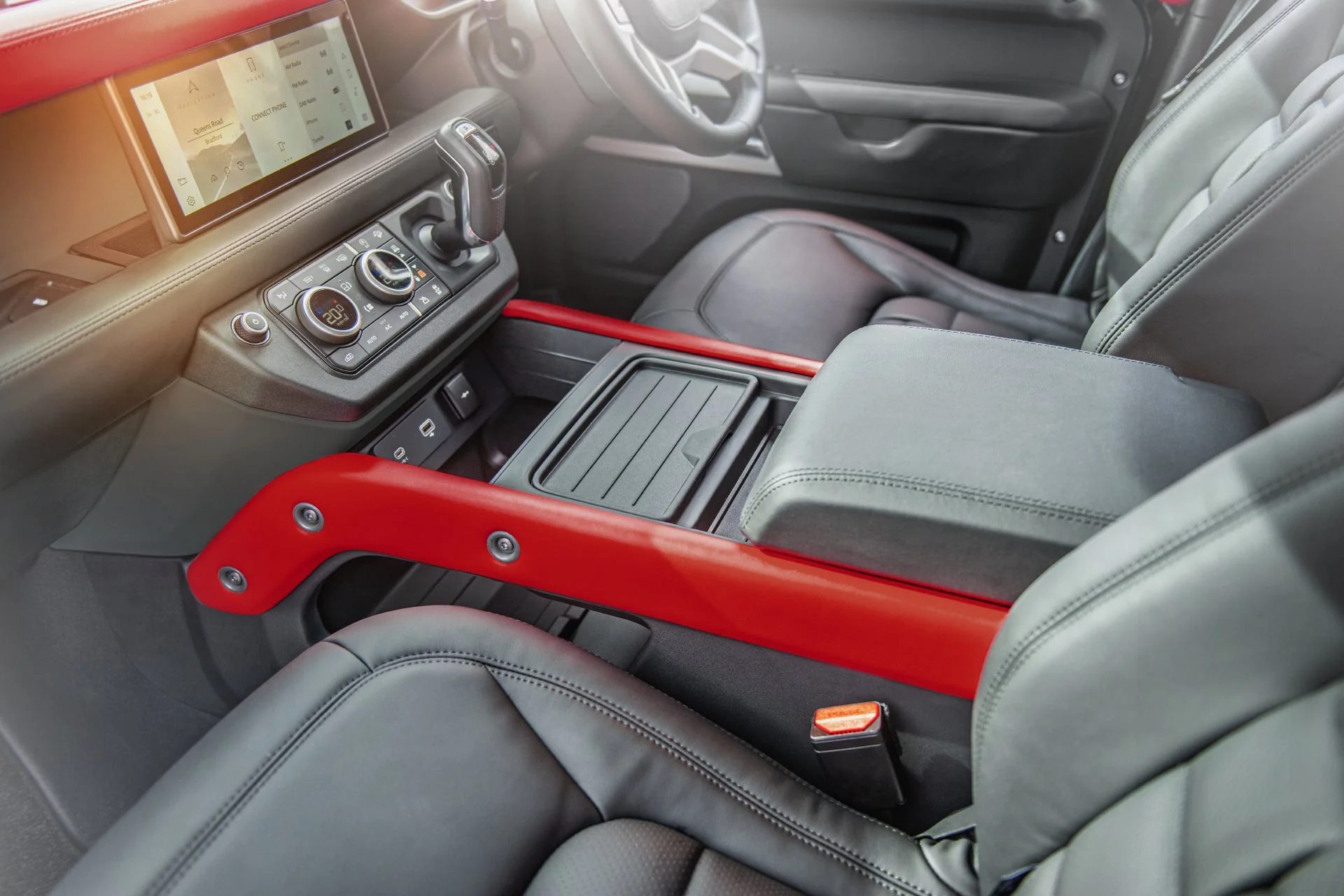 Land Rover Defender 110 (2020 Onwards) Environment 2: Upper and Lower Volcanic Red Interior - Image 5
