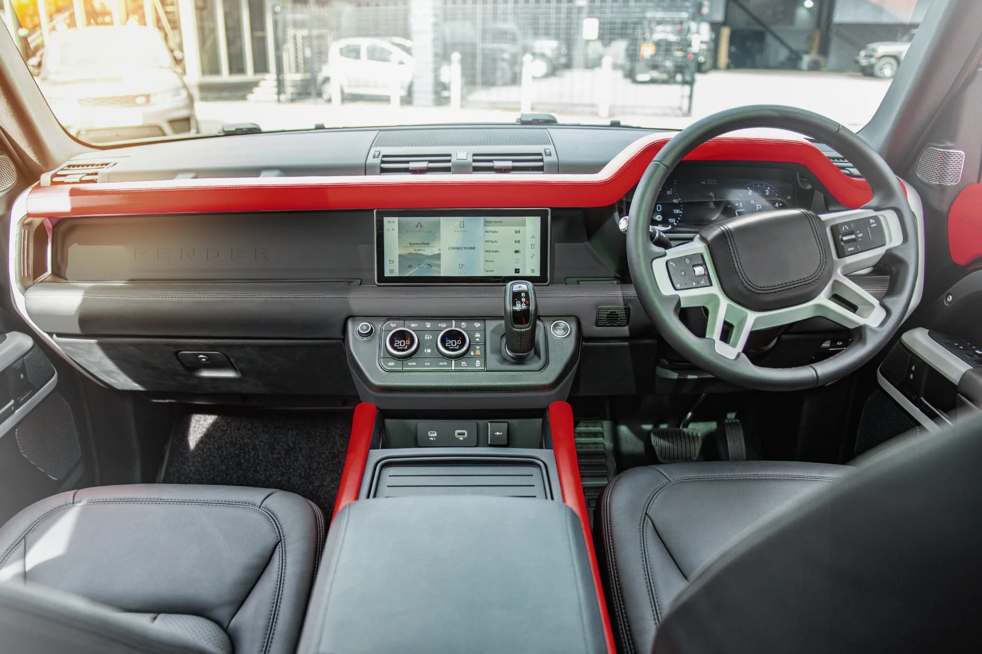 Land Rover Defender 110 (2020 Onwards) Environment 2: Upper and Lower Volcanic Red Interior - Image 8