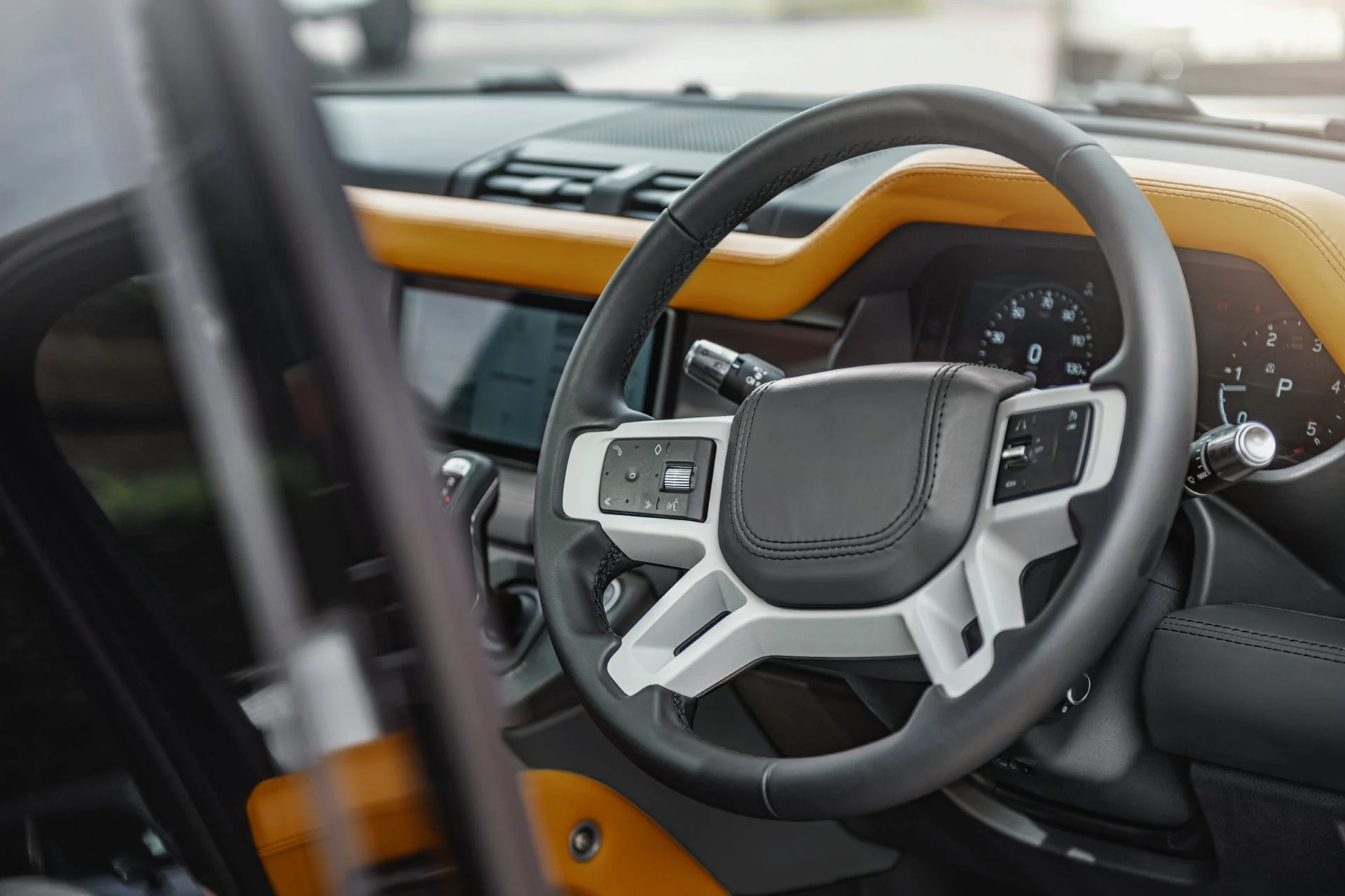 Land Rover Defender 110 (2020 Onwards) Environment 2: Upper and Lower Volcanic Yellow Interior - Image 6