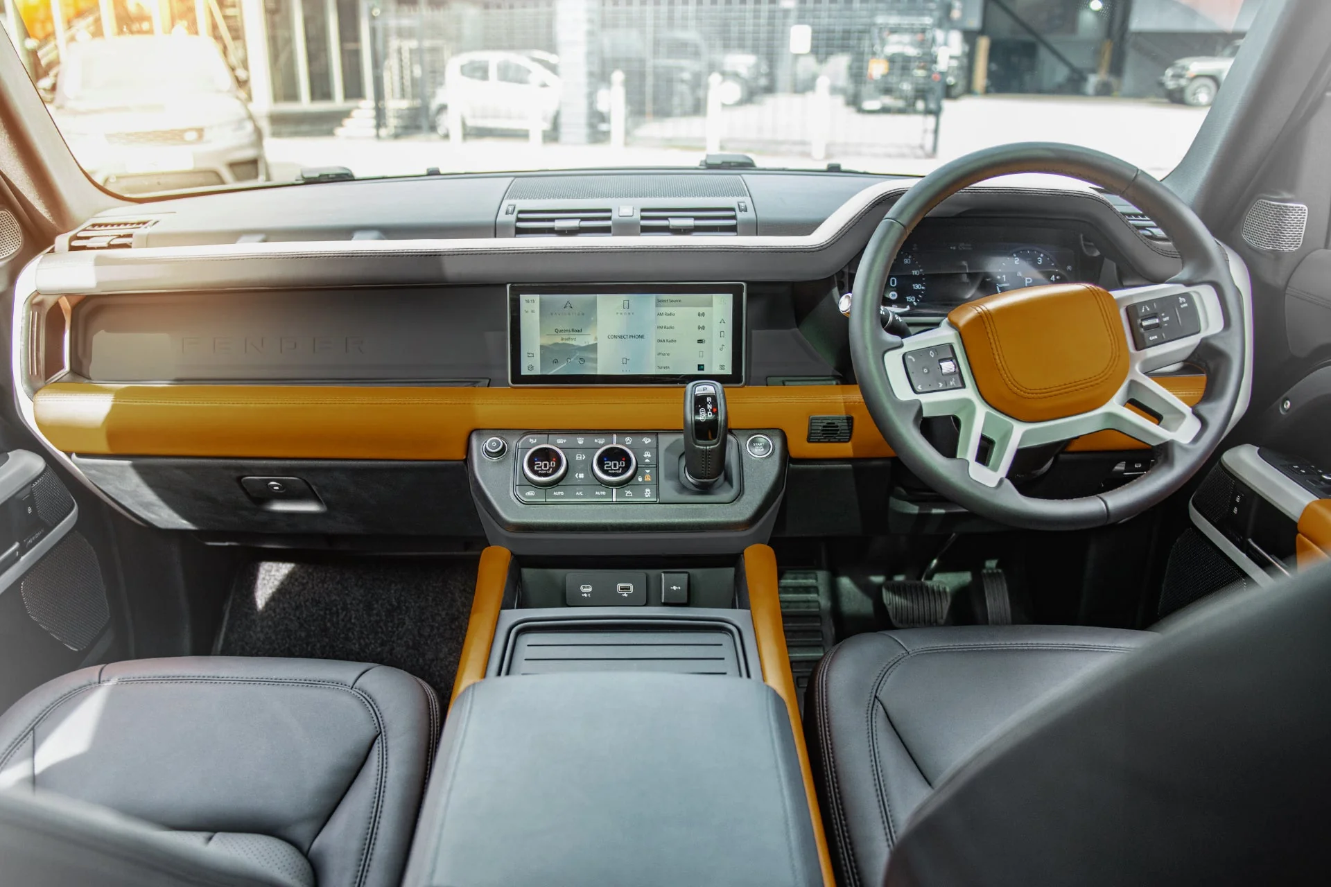Land Rover Defender 110 (2020 Onwards) Environment 3: Middle and Lower Volcanic Yellow Interior - Image 7