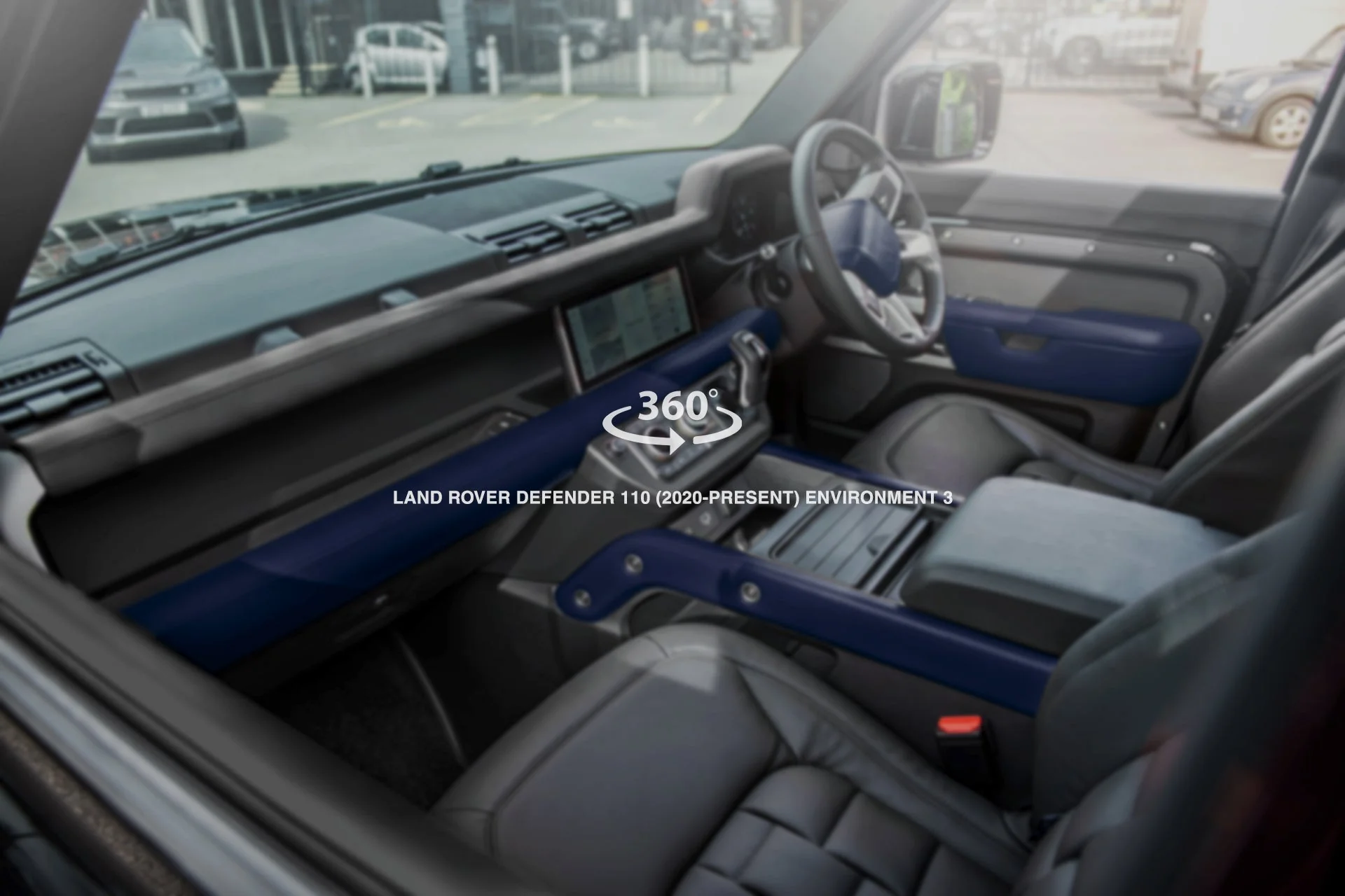 Land Rover Defender 110 (2020 Onwards) Environment 3: Middle and Lower blue Interior 360° Tour