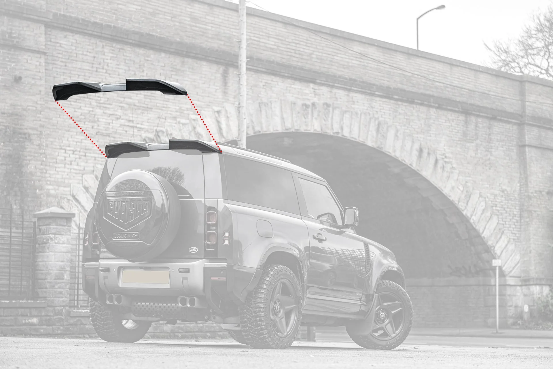 Land Rover Defender (2020 Onwards) Large Rear Roof Wing - Image 4