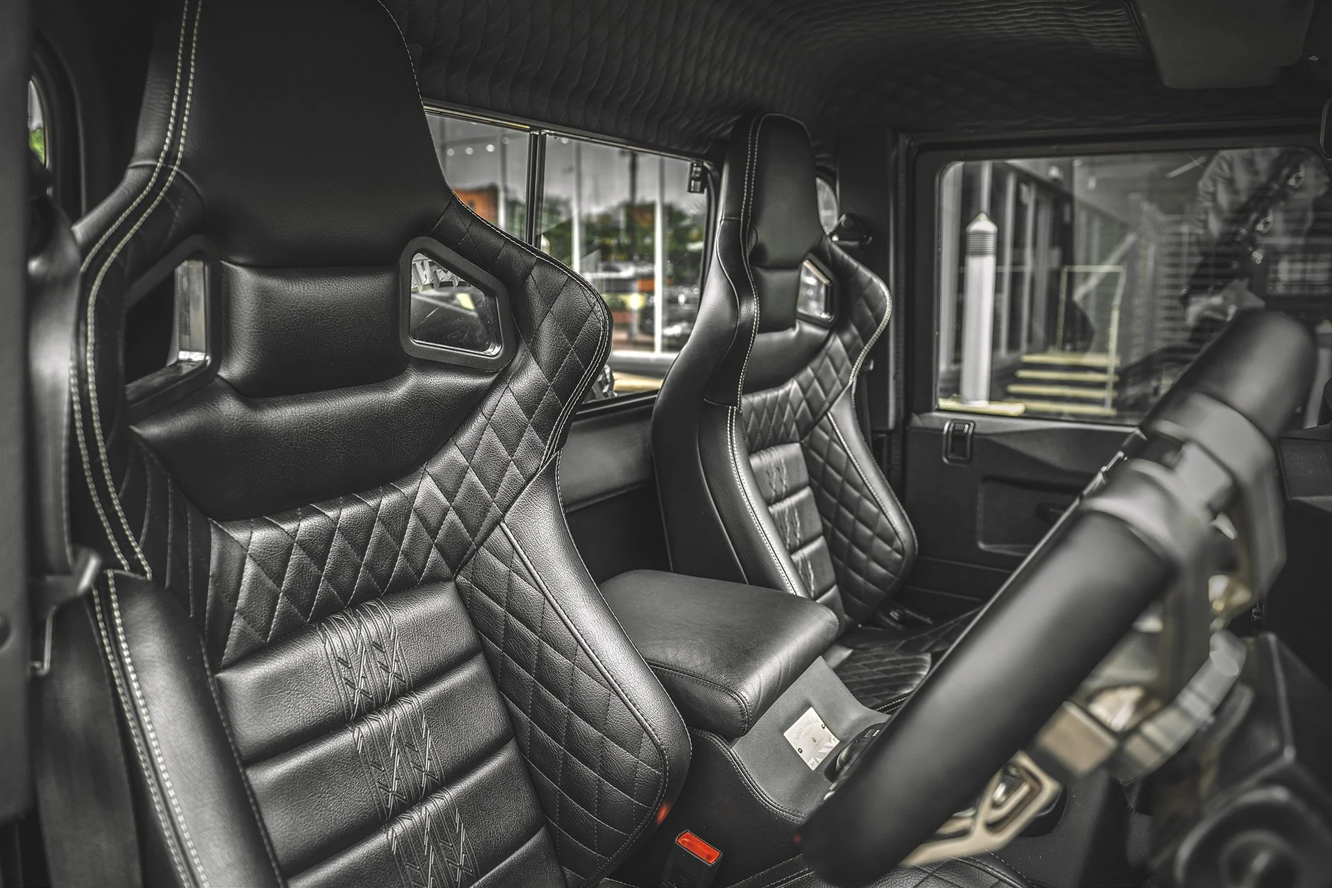 Land Rover Defender 90 (1991-2016) Vegan Leather GTB Sport Seats - Image 3