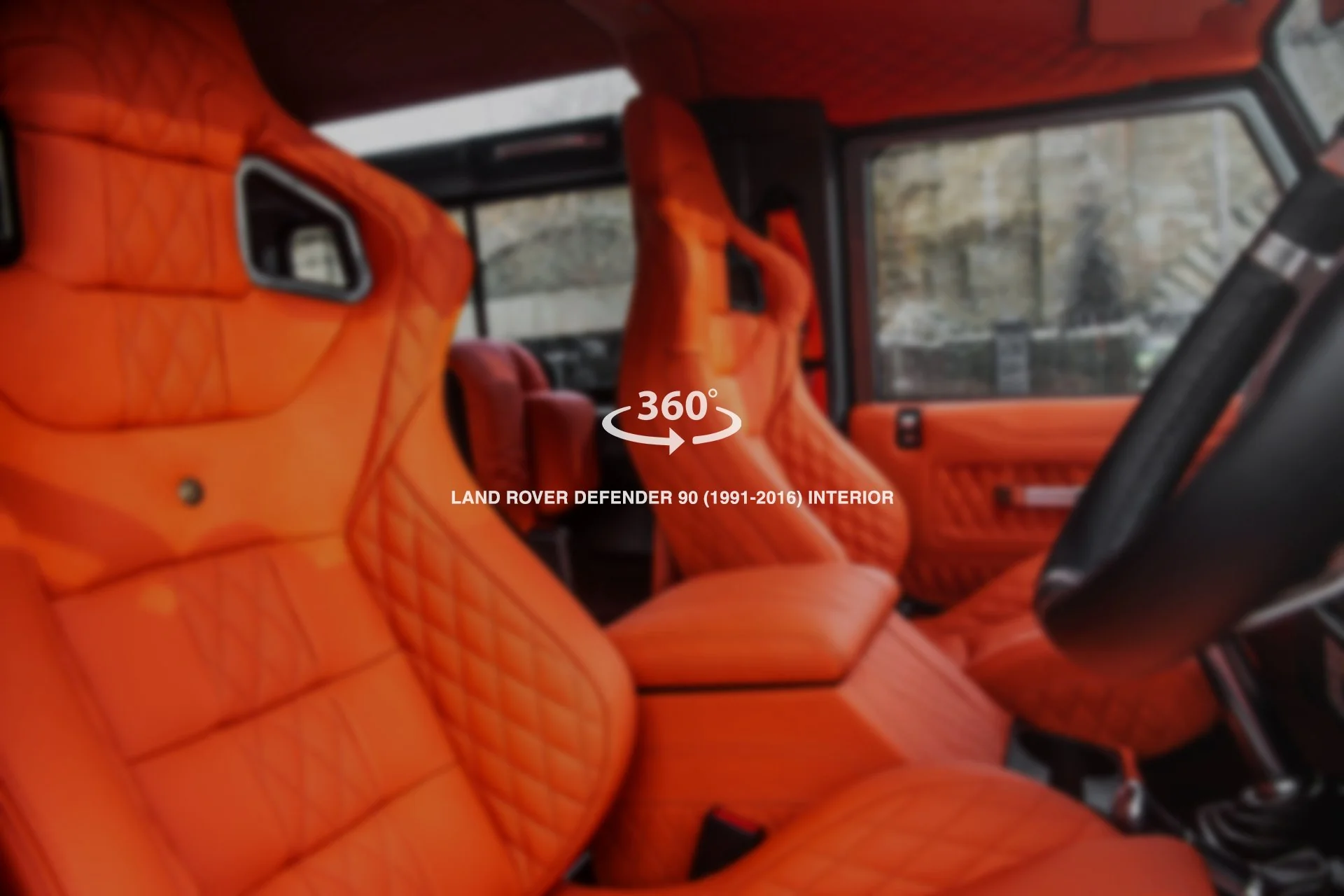 LAND ROVER DEFENDER 90 (1991-2016) 4 SEATS Sport Leather Interior 360° Tour