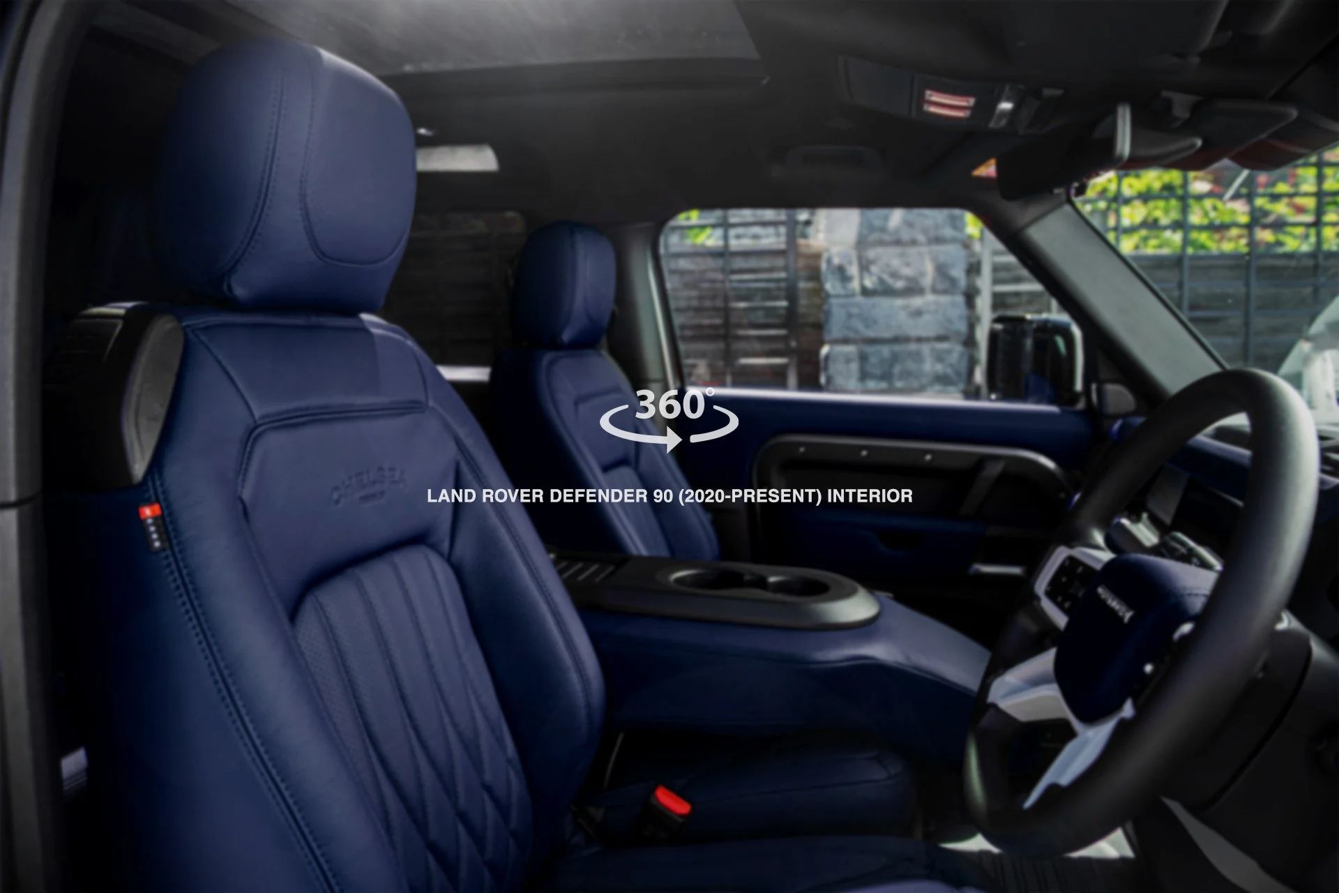 Land Rover Defender 90 (2020 Onwards) Volcanic Blue Leather Comfort Leather Interior 360° Tour