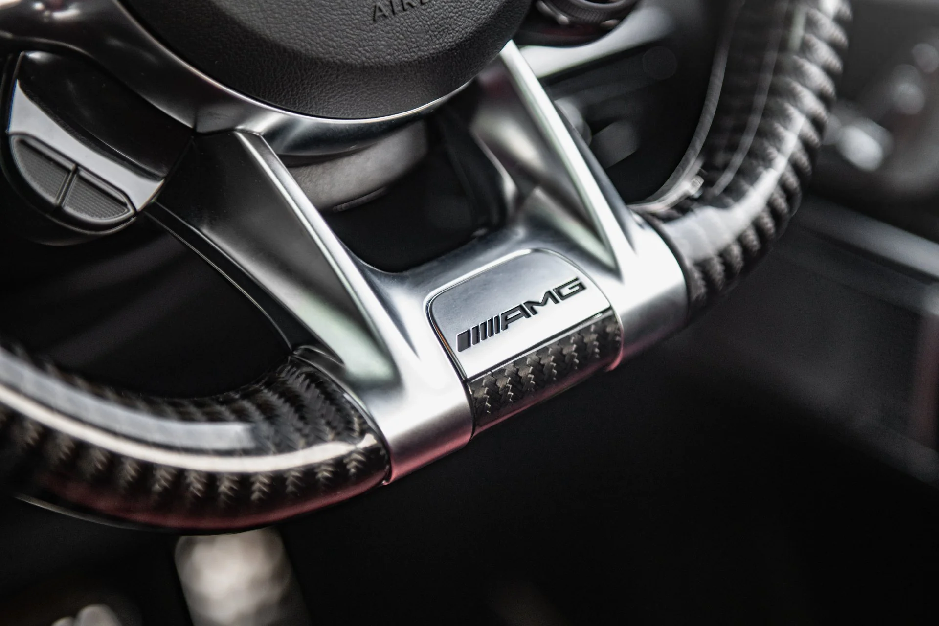 Mercedes G-Wagon (2018-2024) G63 AMG Carbon Steering Wheel - Image 7