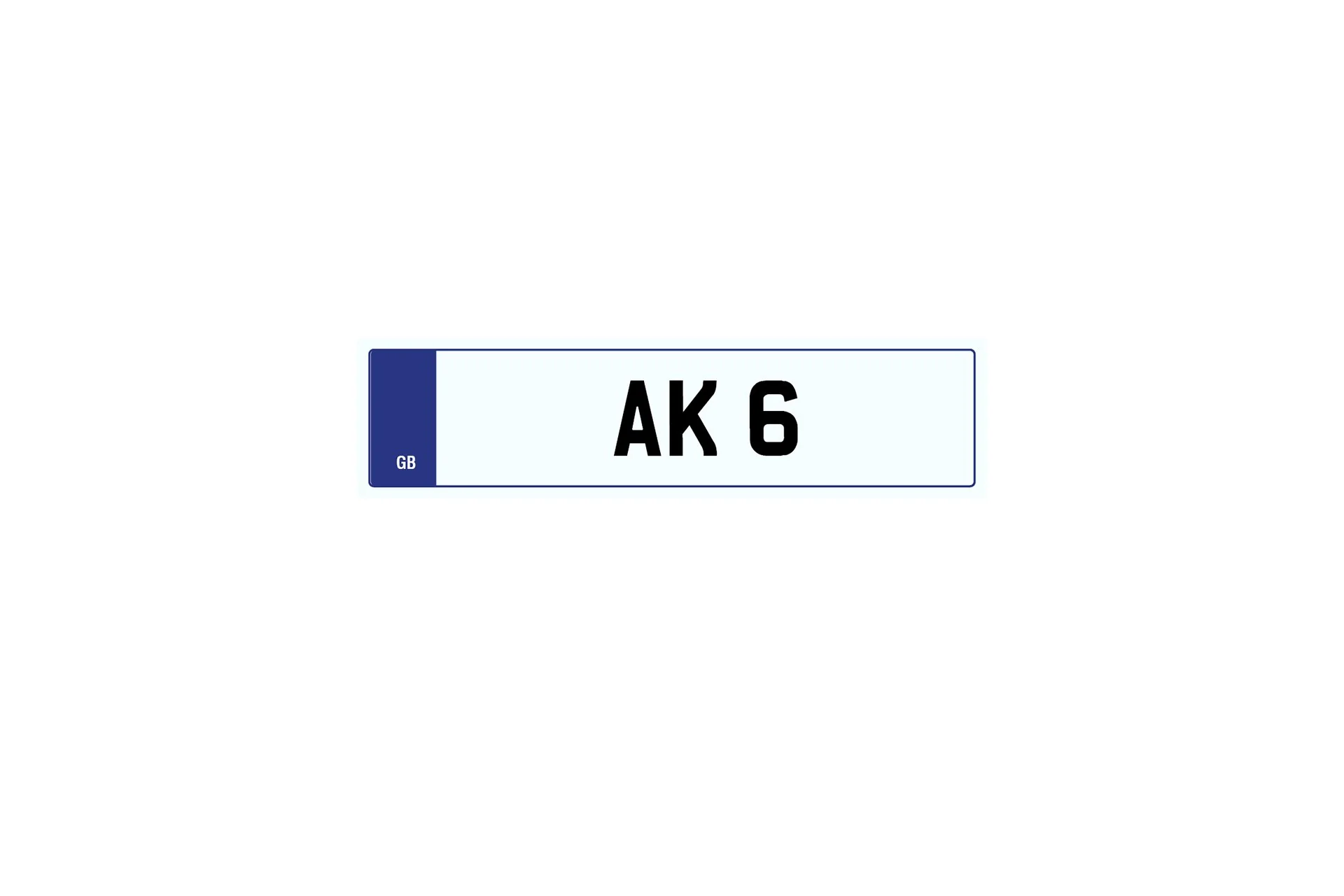 Private Plate AK 6 - Image 2