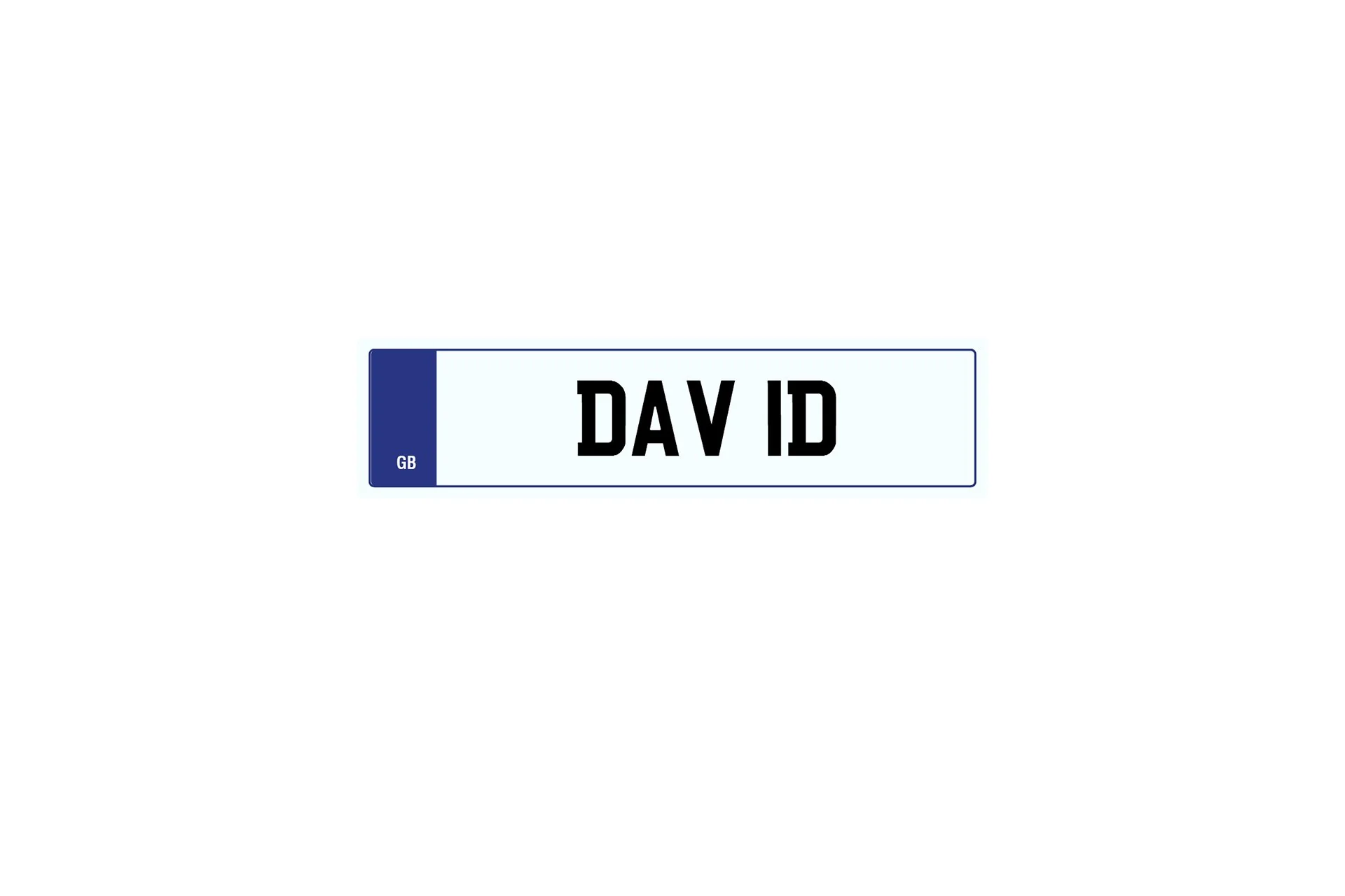 Private Plate DAV 1D - Image 2