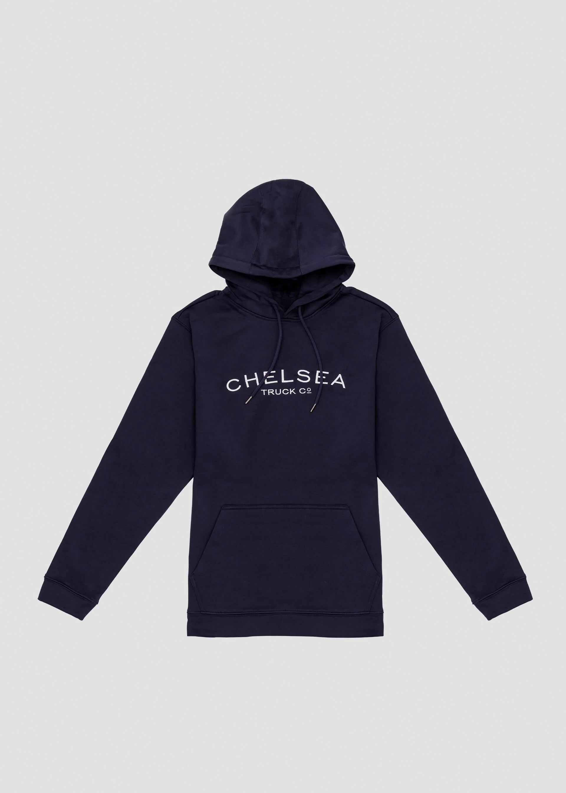 Chelsea Truck Co Hoodie - Navy Blue with White Embroidery