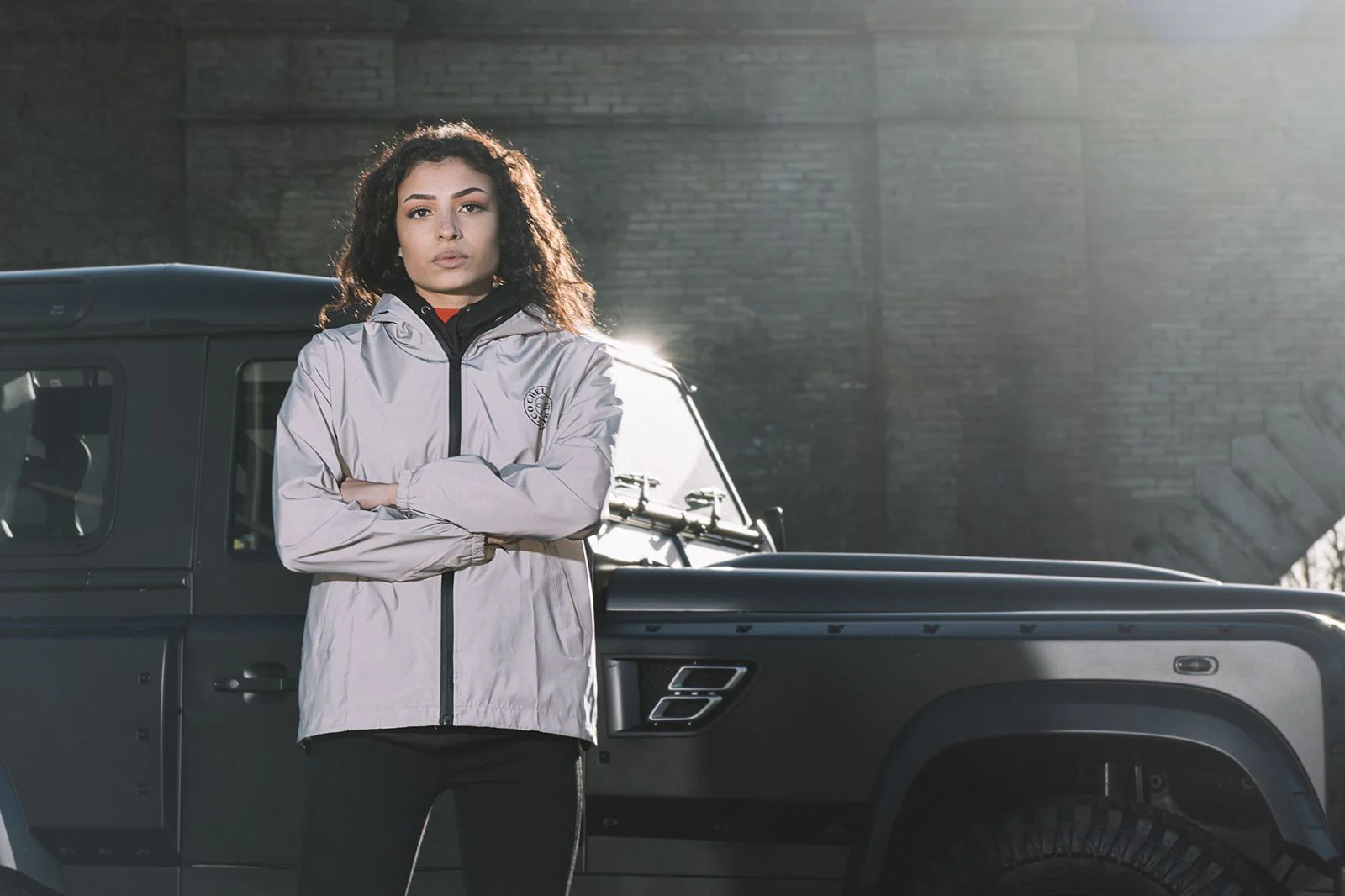 Women's Reflective Grey Jacket - Image 3